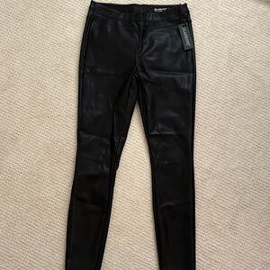 Blank NYC Black Faux Leather Pants 26 NWT